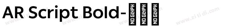 AR Script Bold字体转换